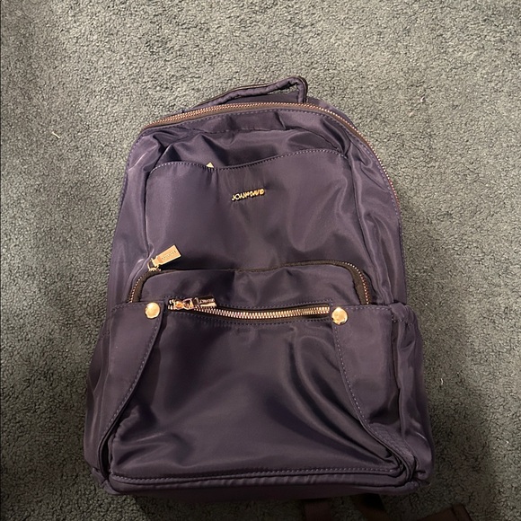 Handbags - Navy Joan and David  Backpack with trolley sleeve
